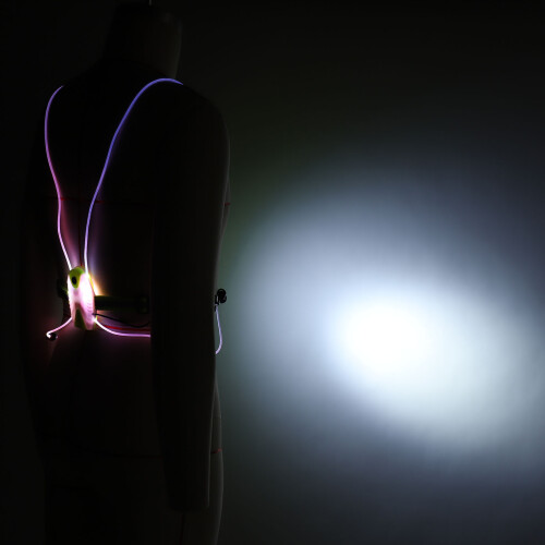 LED-Reflektor-Laufweste, fluoreszierendes Grün