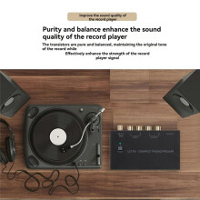 Ultra-Compact Phono Preamp for Vinyl Turntables Enhanced Audio Conversion with LowNoise Operation for mm Cartridges(UK)