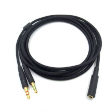 2X Casque de Jeu Universel 2 En 1 3,5 mm - Câble D'Extension pour HyperX Cloud II / Alpha- / Cloud Flight / Core Casque