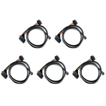 5X Built-in 12G SAS HD to U.2 / SFF-8643 to SFF-8639 Cable 0.5M with 15-Pin Power Supply, Suitable for U.2 SSD