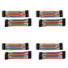 160 Uds 10 cm puentes para placa de pruebas enchufe macho a macho Cables de puente