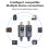 Rechargeable Dynamic Mic Wireless System UHF DSP Transmitter Receiver Mic/ Two Modes for Mixers Recorders Speakers 8
