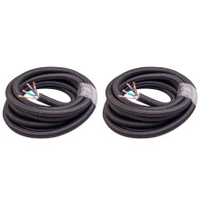 2X Audiophiles 17-mm-HiFi-OCC-Stromkabel CD/IEC-Player-Verstärker Wechselstromkabel 6N DIY-HIFI-Cinch-XLR-Stromkabel 1 Meter