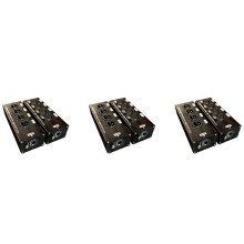 3Pair 4-Channel 3-Pin XLR Audio and DMX Over Network Cable Extender, DMX512 Network Signal Extender 1 Male+1 Female