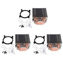 3X Radiatore Senza Ventola CPU 12Cm Ventola 6 Tubi di Calore nel Rame Radiatore di Raffreddamento Senza Ventola per LGA 1150/1151/1155/1156/775