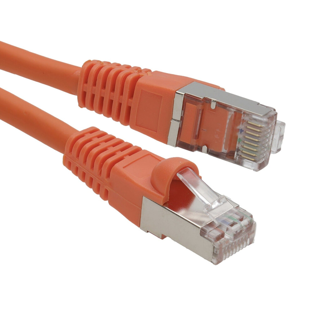 Kenable Cat6a Sstp Lszh Rj45 Network Ethernet Patch 10 Gigabit Cable 0.5M Orange