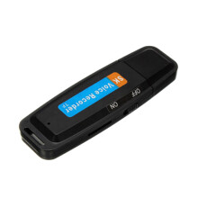 U-Disk Digital Audio Recorder USB 3.0 Flash Drives Maximum Support 32GB Memory Card Black
