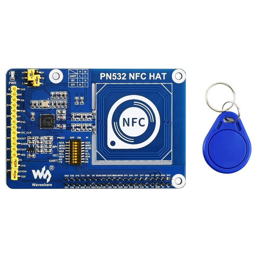 Waveshare Pn532 Nfc Hat For Raspberry Pi In The 13.56Mhz Frequency Supports Three Communication Interfaces I2c Spi And Uart 4712976307262