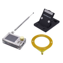 TEF6686 Full Band Radio FM/LW/MW/SW Portable DSP Radio Rechargeable 2.0 Inch IPS Screen ESP32 Radio Yellow Antenna