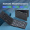 Folding  Keyboard Two-Fold Portable   Keyboard Rechargeable Office Keyboard White 9