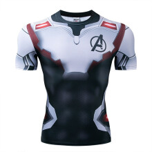 (The Avengers 1,3XL)Batman 3d Print Gym Tshirt Men Fitness Tee Compression Tops