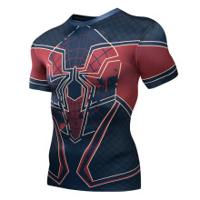 (The Avengers,2XL)Batman 3d Print Gym Tshirt Men Fitness Tee Compression Tops