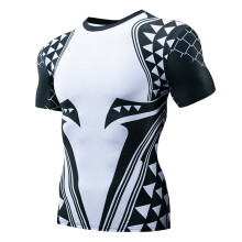 (Spiderman 2,3XL)Batman 3d Print Gym Tshirt Men Fitness Tee Compression Tops