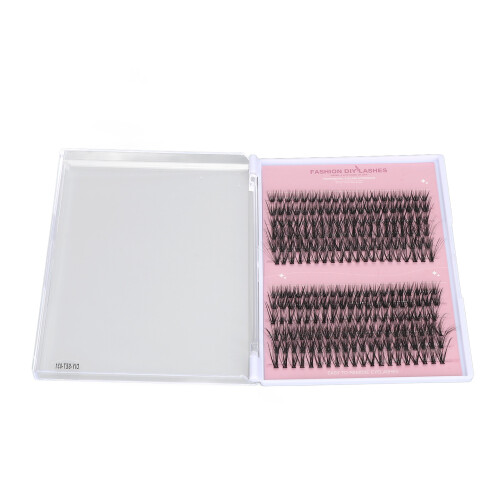 240pcs D Curl False Eyelash Clusters, 10-16mm, DIY Extension Set 1