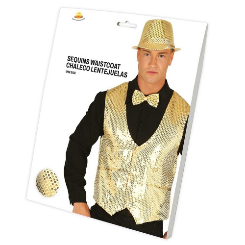 Fiestas Guirca Mens Sequin Waistcoat 2