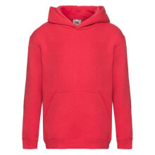 (12-13 Years, Red) Fruit of the Loom Childrens/Kids Premium Hoodie