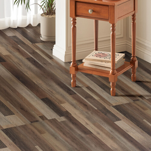 Living And Home (Weathered Taupe) 36Pcs Patchwork Assorted Wood Grain Self Adhesive Flooring 1