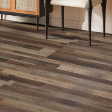 (Weathered Taupe) 36Pcs Patchwork Assorted Wood Grain Self Adhesive Flooring