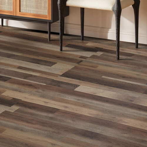 Living And Home (Weathered Taupe) 36Pcs Patchwork Assorted Wood Grain Self Adhesive Flooring
