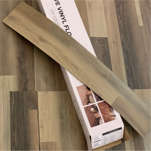 Living And Home (Weathered Taupe) 36Pcs Patchwork Assorted Wood Grain Self Adhesive Flooring 2