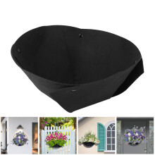 3pcs Black 12inch Half Round Felt Planter Liner Indoor Outdoor Decoration