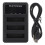 3 Pack Micro USB Battery Charger for NP BG1 Digital Camera with LCD Display 2