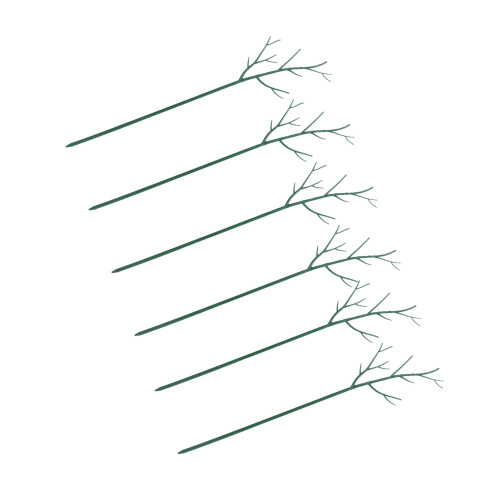 Removable Green Plant Support Stakes Kit for Potted Trees 100cm
