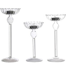 High Footed Striped Candlestick Home Decoration Ornaments Wedding Supplies Romantic Candlelight Dinner Candlestick