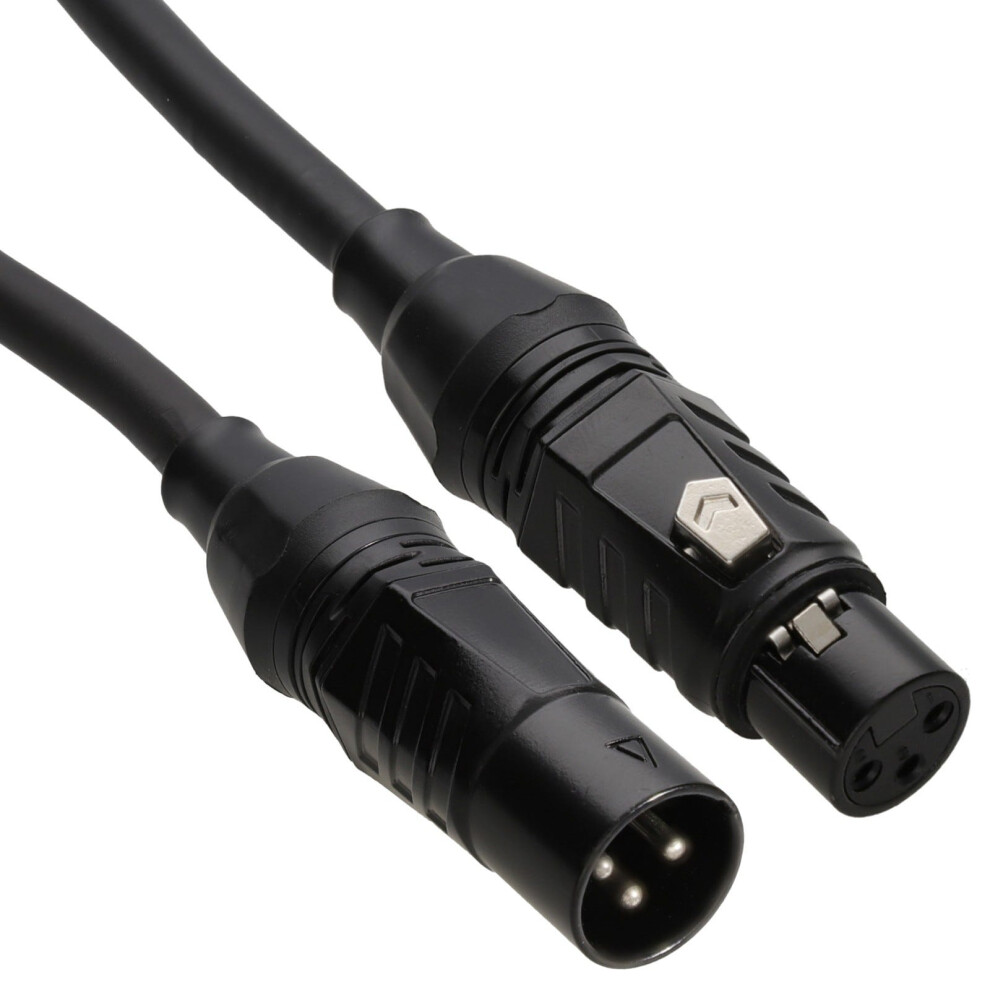 Kenable Stage Ready Xlr 3Pin Microphone Lead Male To Female Mic Studio Cable 0.5M Black