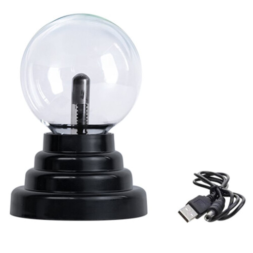 Lâmpada de Plasma Mágica de 3 Polegadas, Luminária Elétrica, Luz Noturna, Luz de Plasma de Vidro, Decoração para Quarto, Presente para Crianças