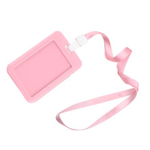 Bright Color ABS Badge Holder with Lanyard, Waterproof, Sturdy, 10x7cm