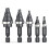 M35 Cobalt Spiral Flute Step Drill Bit Set, 5 Pcs Single Size HSS Step Bits (1/8"-3/4"), with 1/4" Shank Step Bits 2