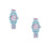 2Stk Kinderuhr Flamingo Himmelblau 1