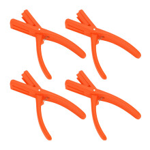 Juego de 4 peladores para cangrejo de río, 180 g, naranja, 15x9 cm