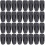 32Pièces Tapis Noir Protection Sol Durable 8