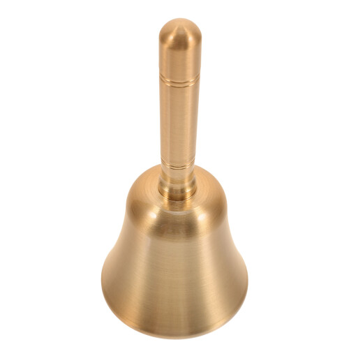 5Pcs Golden Loud Hand Bells for Dinner Call Service Bell Kitchen Use 2