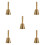 5Pcs Golden Loud Hand Bells for Dinner Call Service Bell Kitchen Use 8