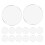 60Pcs Acrylic Sheet for Crafting Display DIY Clear Round Cake Discs 2
