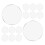 60Pcs Acrylic Sheet for Crafting Display DIY Clear Round Cake Discs 3