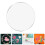 60Pcs Acrylic Sheet for Crafting Display DIY Clear Round Cake Discs 9