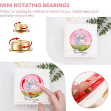 20 -Metall-Drehlager für DIY-Bastelarbeiten, Papierkarten, Scrapbooking, DIY-Grußkarten, 360-Drehung