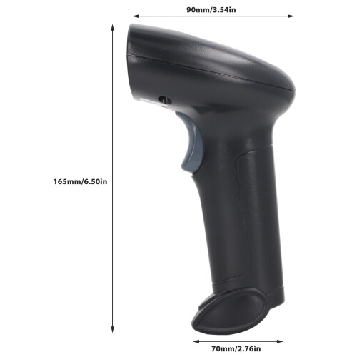 Wireless USB Barcode Scanner 2.4G CMOS 1D/2D QR Supermarket Warehouse 1