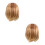 2Pièces Perruques Bob Synthétiques Blonde Pour Fête 1