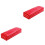 2Pièces Coussin Repose-Bras Ongles Cuir Rouge Doux Et Résistant 1