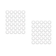 100Pièces Protections En Papier Rondes Blancs Pour Pot Chauffe-Cire