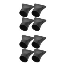 8Pcs Black Hair Dryer Attachments Narrow Nozzle Blow Dryer Accessories