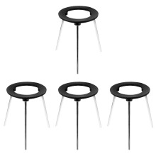 4Pcs Stable Iron Burner Tripod Stand for Laboratory Use