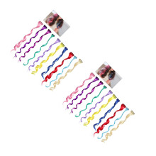 44Pièces Extensions Synthétiques Clip-in Variées
