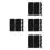 40Pièces Clips De Ceinture Nylon Extensible Noir Pour À 7