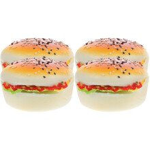 4Pièces Maquettes De Burgers Simulés Décor Assorti Durable Et Réaliste